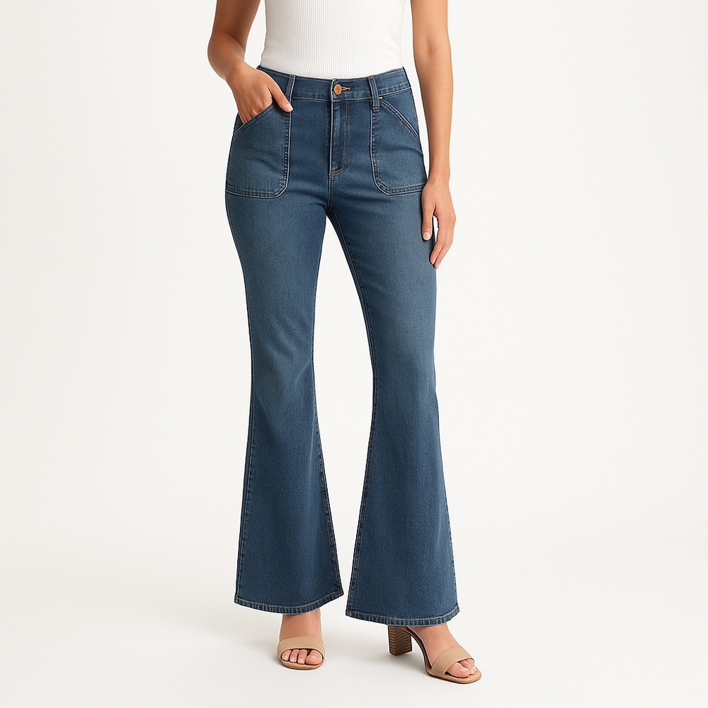 Democracy Blue Flare & Wide Leg Jeans